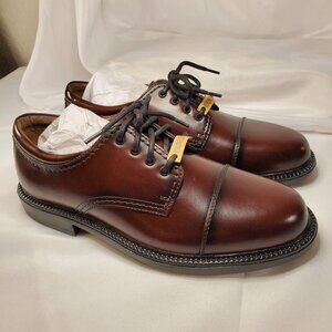 Dockers Mens Brown Gordon Cap-Toe Oxford Dress Shoes Size 8M Genuine Leather